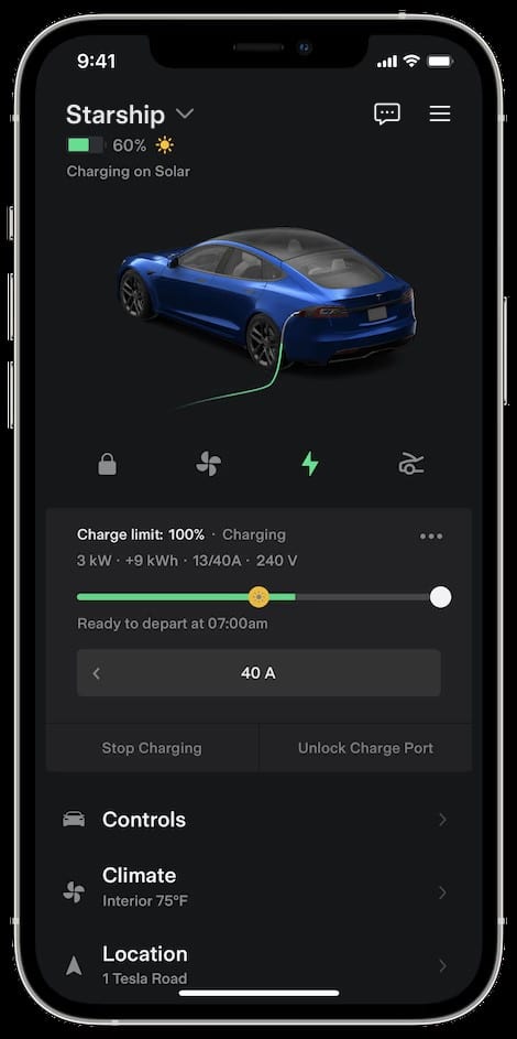 charge on solar adjust charge